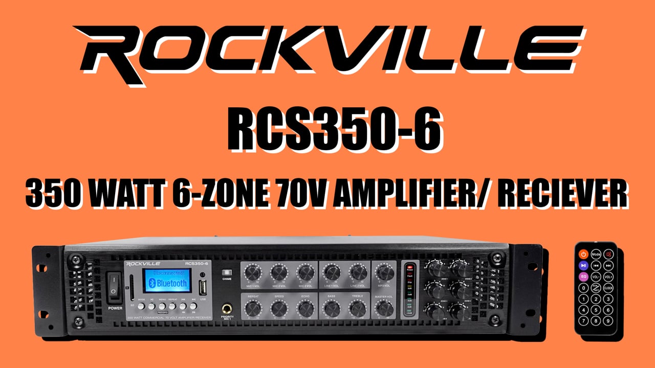 Amazon.com: Rockville RCS350-6 Bundle: 350-Watt 6-Zone 70V